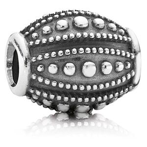 Pandora Retired Sterling Silver Nostalgic Romance Bead